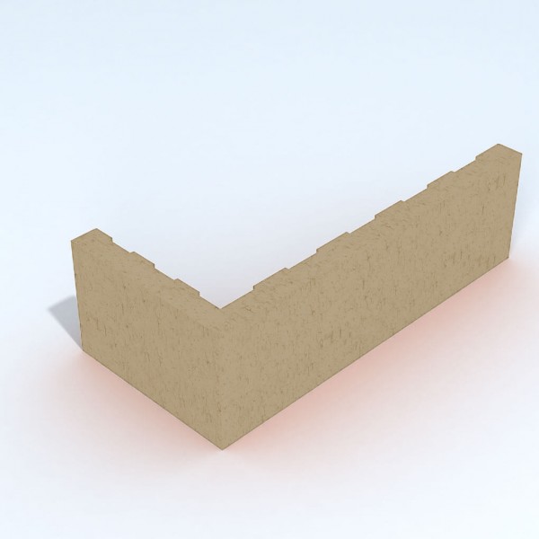 BRICK-DEK.UGL.LISTELE NATURAL-ZUTA 215X102X65X15MM