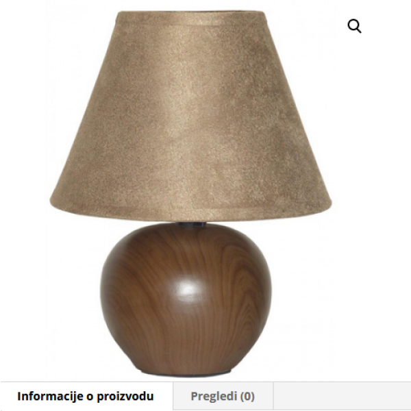 ESTO- LAMPA, E14, STONA, TERRA, H240, BRAON, 992189