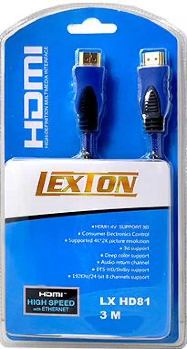 MUS- KABL, HDMI, 3m, PLAVI, RTV002586 LEXTON