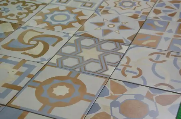 FLAM- PLOCICA, 20X20, CEMENT.DECORO, MULTICOLOR