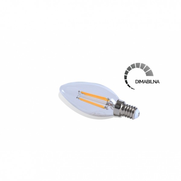 BB- SIJALICA, LED, E14, FILAMENT, DIMABILNA, C35, 4W-2700K, 5.0702