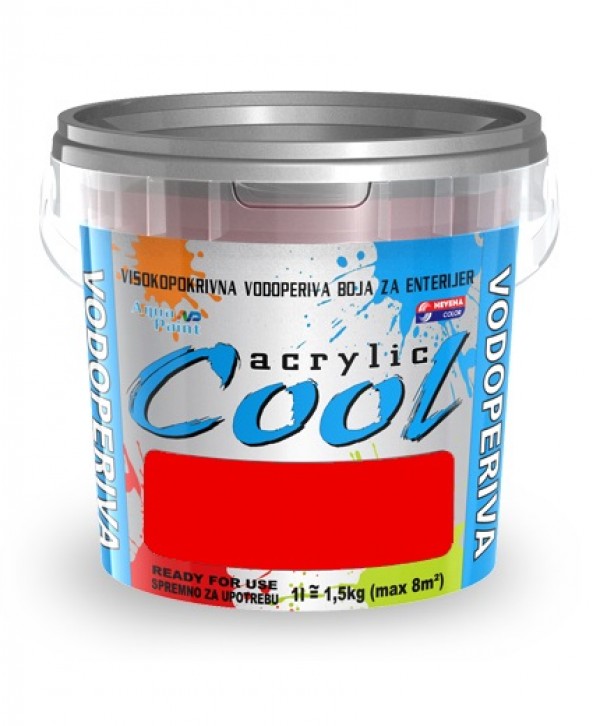 COOL-ACRYLIC, 1L, 20-KORAL CRVENA