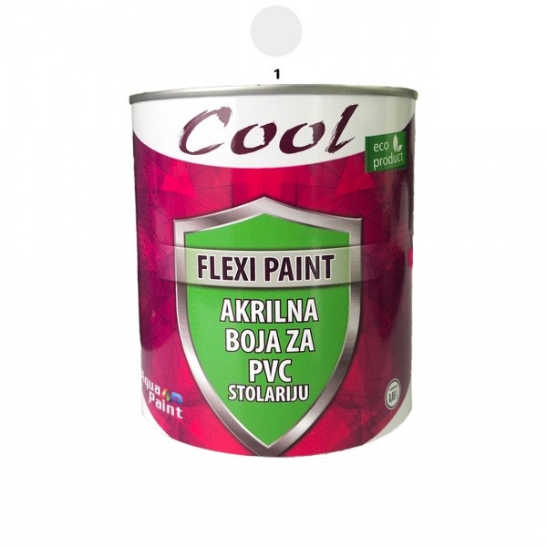 COOL-BOJA ZA PVC FLEXI PAINT 0.65L BELA