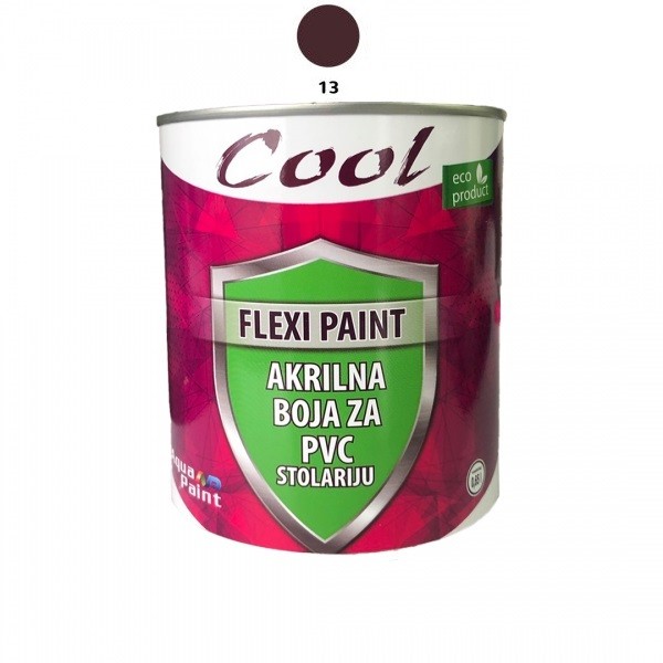 COOL-BOJA ZA PVC FLEXI PAINT 0.65L T.BRAON