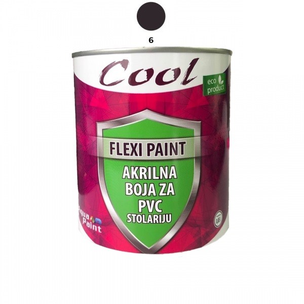 COOL-BOJA ZA PVC FLEXI PAINT 0.65L CRNA