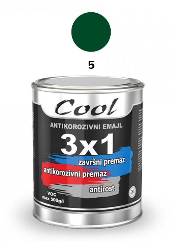 COOL-3X1 EMAJL 0.75-05 S.ZELENI
