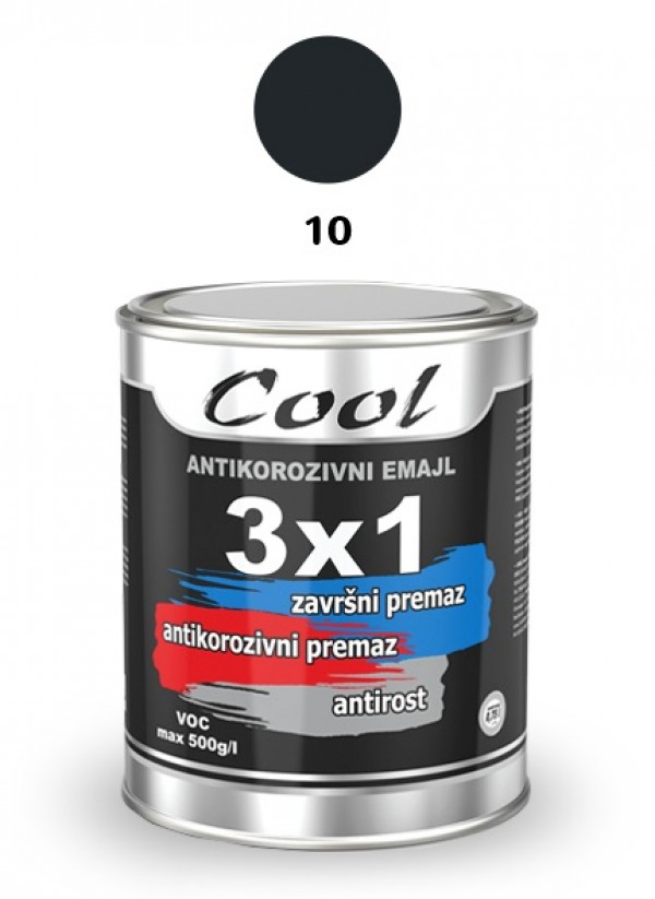 COOL-3X1 EMAJL 0.75-10 CRNI