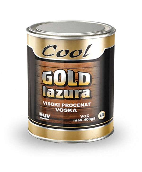 COOL-GOLD LAZUR 2.5L- 08 HRAST