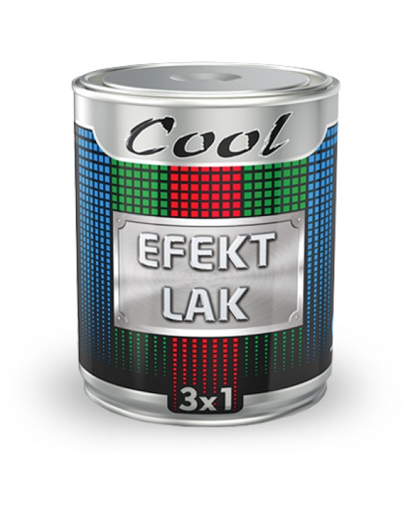 COOL-3X1 EFEKT LAK 0.75 CRVENI