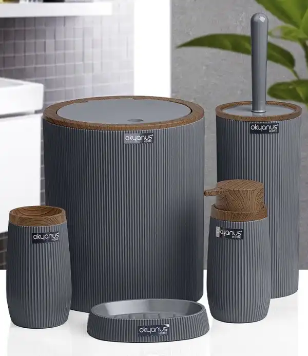 MR-SET STRIPE GREY-WOOD 5/1