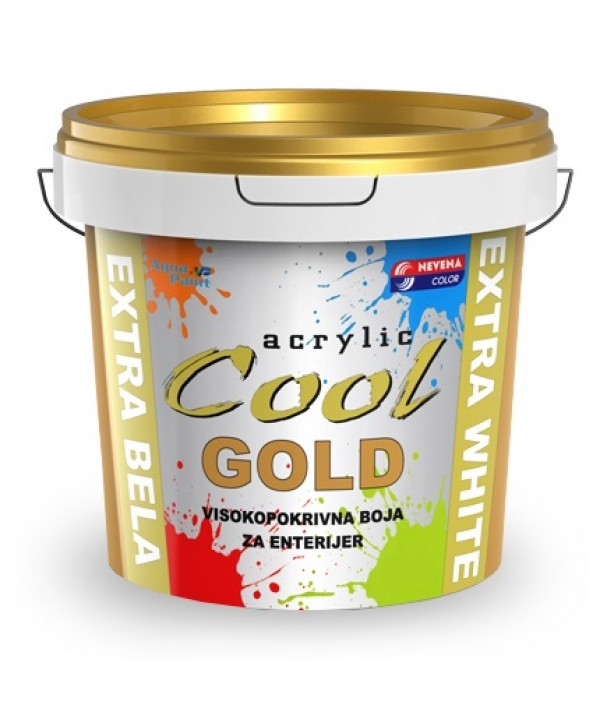 COOL-ACRILIC, 8KG, EXTRA BELA, GOLD VODOPERIVA