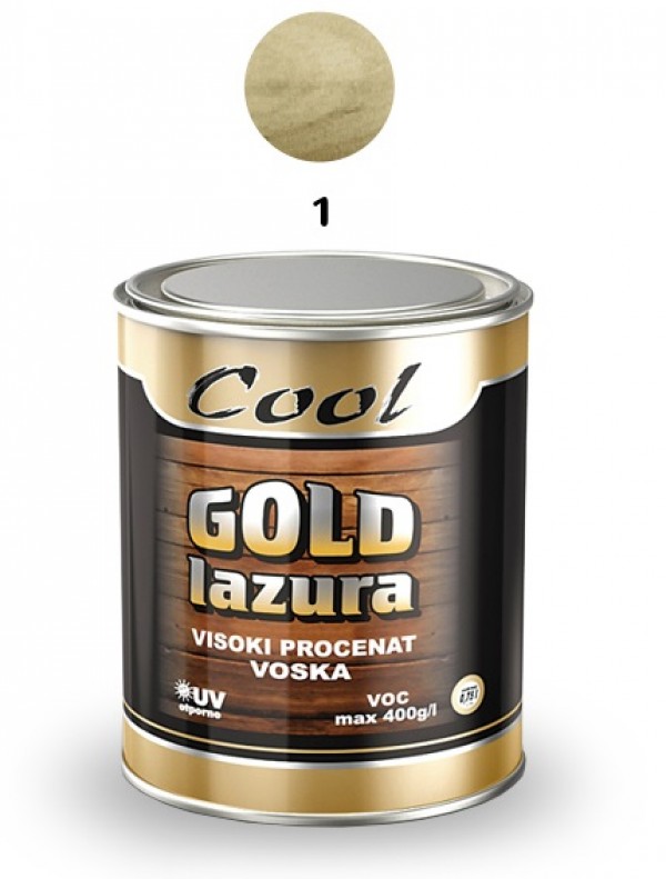 COOL-GOLD LAZUR 0.75L- 01 BEZBOJNI