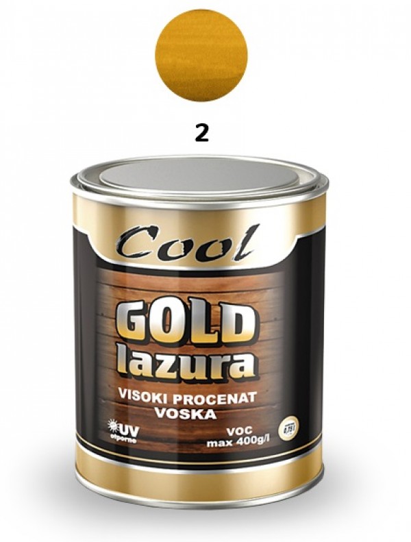 COOL-GOLD LAZUR 0.75L- 02 BOR