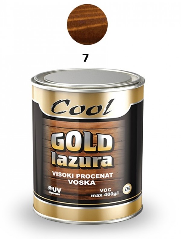 COOL-GOLD LAZUR 0.75L- 07 MAHAGONI