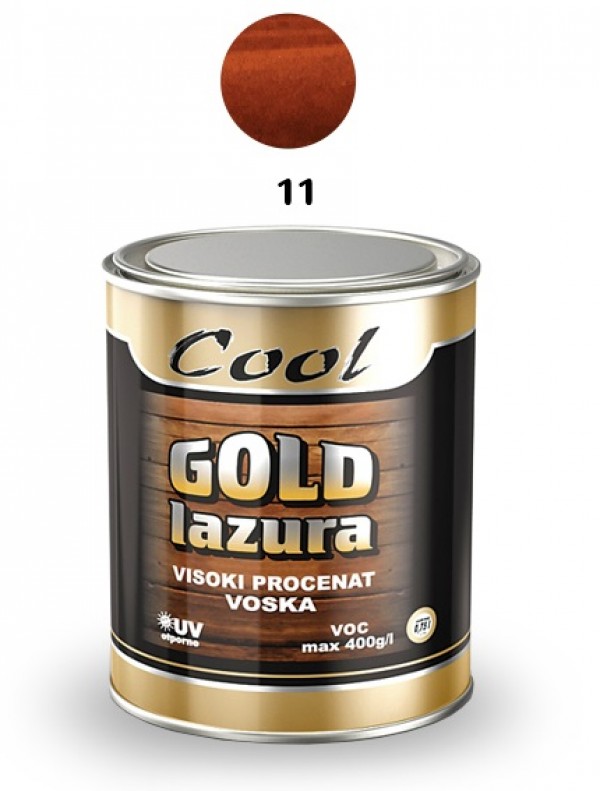 COOL-GOLD LAZUR 0.75L- 11 CRVENI