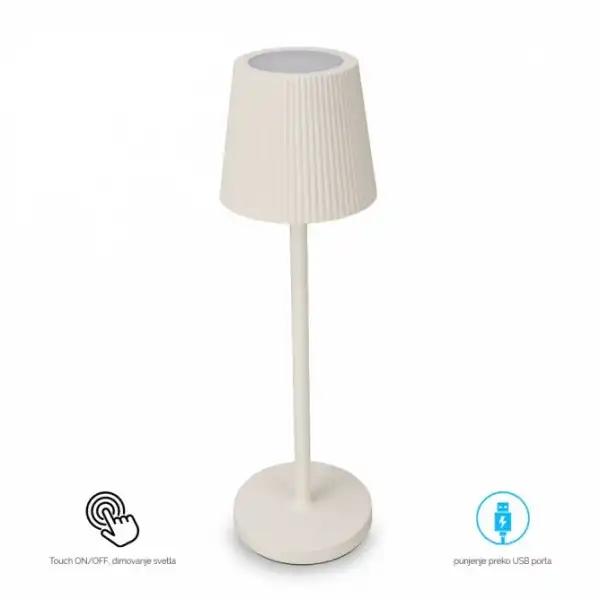 BB- LAMPA,  STONA, PUNJIVA, T16011, 3W,  3000K, IP54, KREM 201912