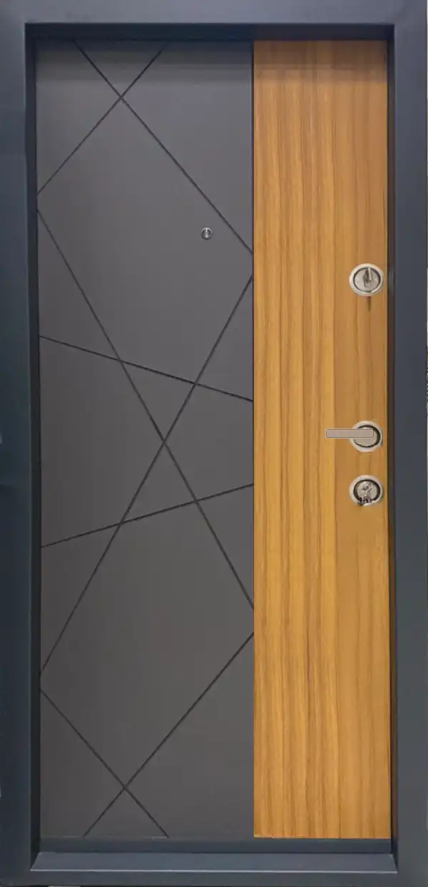 BST-SIG.VRATA, CALI DELUX,  ANTRACIT-DRVO, 90X203, LEVA