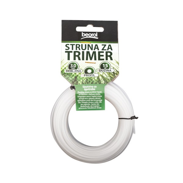 BAL-STRUNA ZA TRIMER OKRUGLA.3.0mm 15m