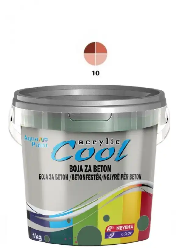 COOL-BOJA ZA BETON 1 kg- 10 SATINOBER