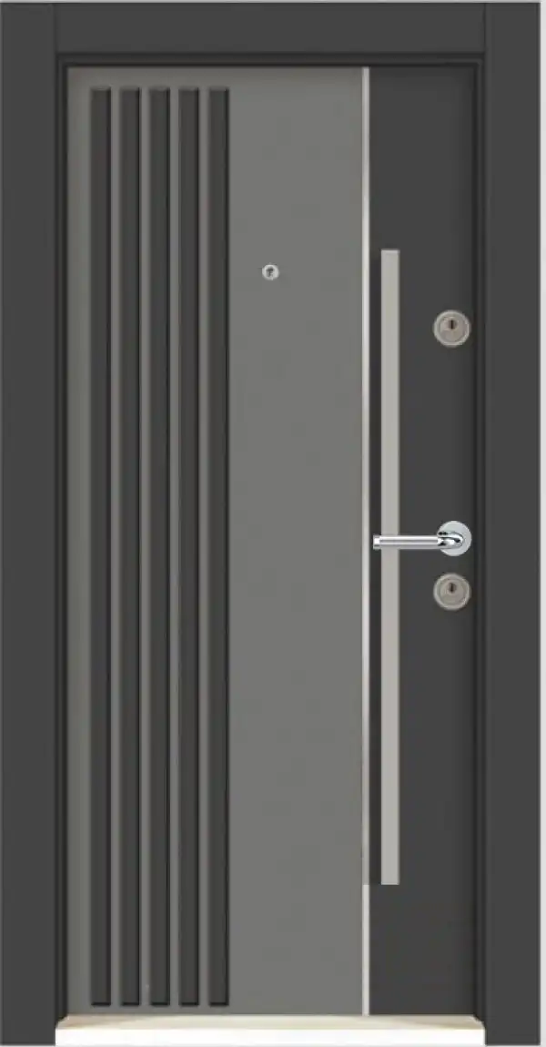 BST-SPOLJNA SIG.VRATA, HOUSE IN PRAGUE, ANTRACIT-SIVA, 100X210, LEVA