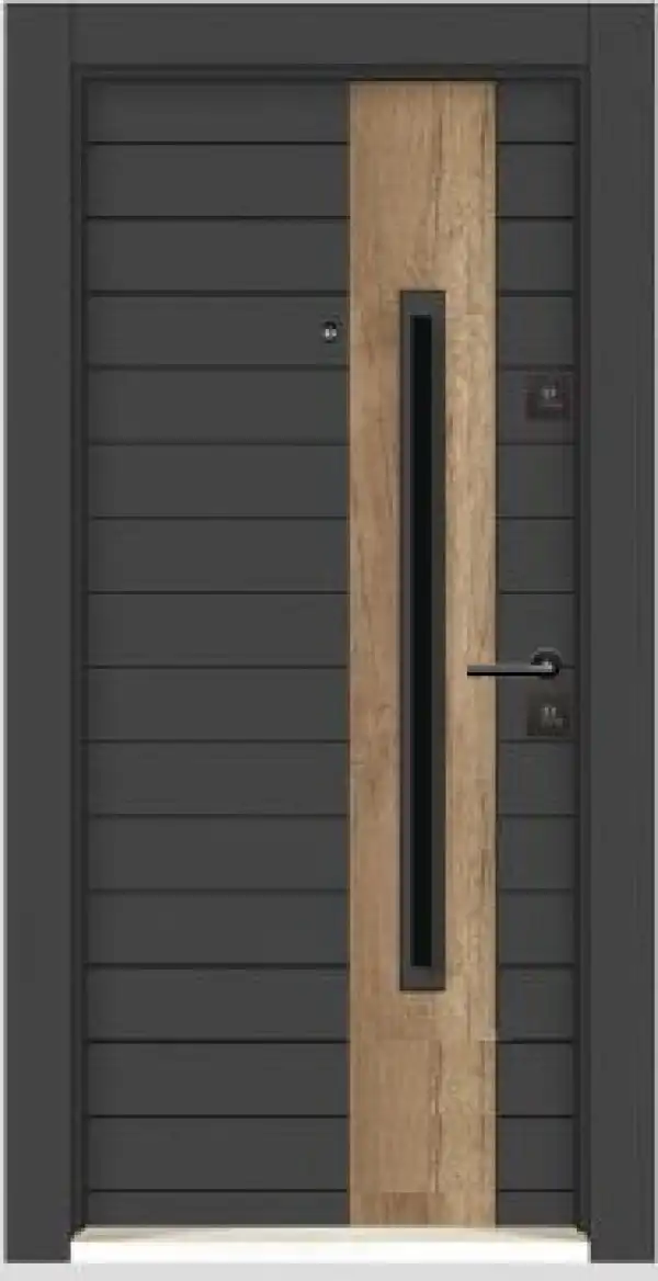 BST-SIG.VRATA, LONDON DELUX, ANTRACIT-DRVO, 96X203, LEVA