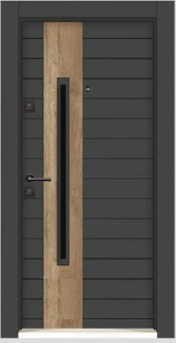 BST-SIG.VRATA, LONDON DELUX, ANTRACIT-DRVO, 96X203, DESNA