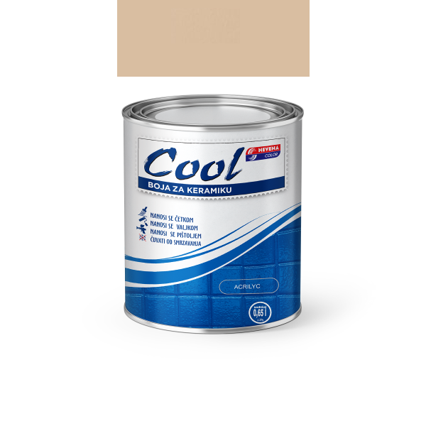 COOL-BOJA ZA KERAMIKU, 0.65L - 03 KREM