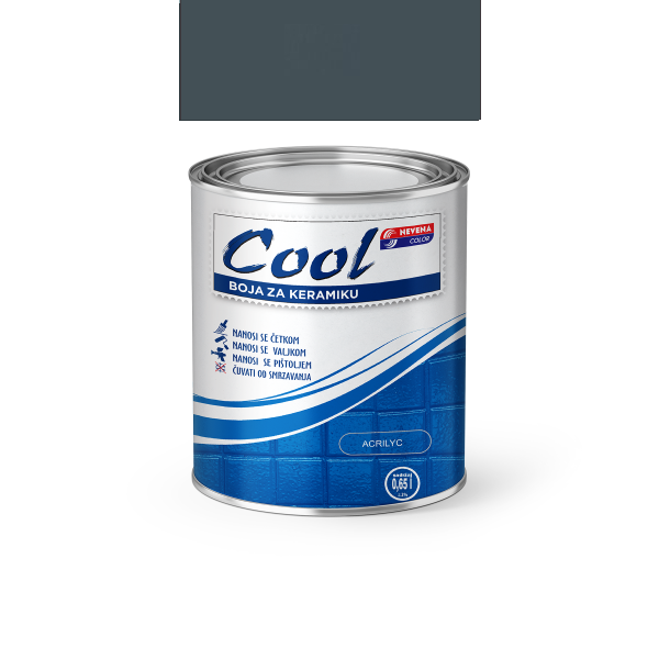 COOL-BOJA ZA KERAMIKU, 0.65L - 09 ANTRACIT