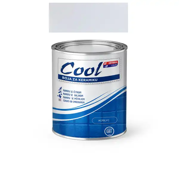 COOL-BOJA ZA KERAMIKU, 0.65L - 01 BELA