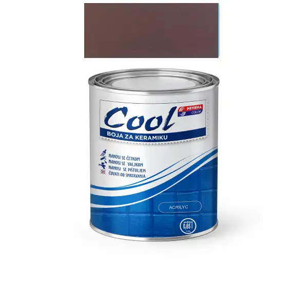 COOL-BOJA ZA KERAMIKU, 0.65L - 08 BRAON