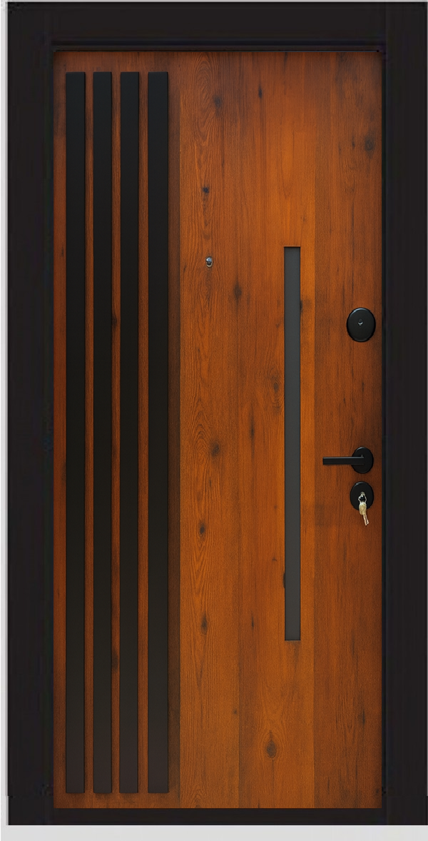 BST-SPOLJNA SIG.VRATA, HOUSE IN ROME, CRNA-DRVO, 100X210, LEVA