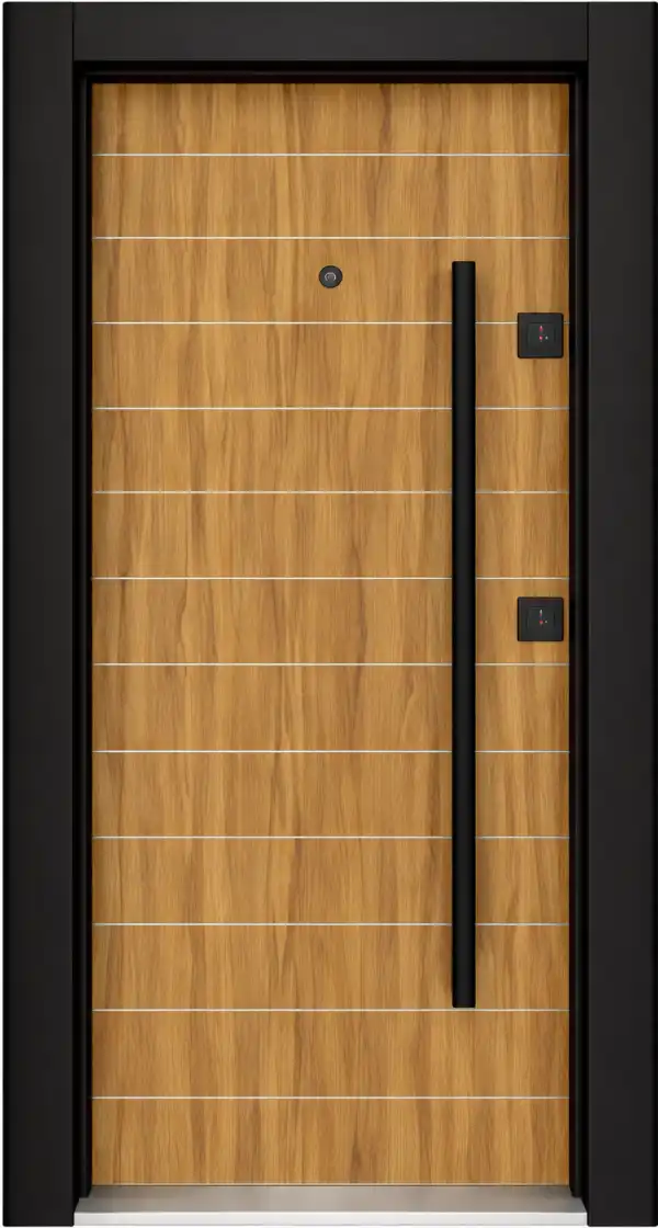 BST-SPOLJNA SIG.VRATA, HOUSE IN TORINO, DRVO-CRNA, 100X210, LEVA