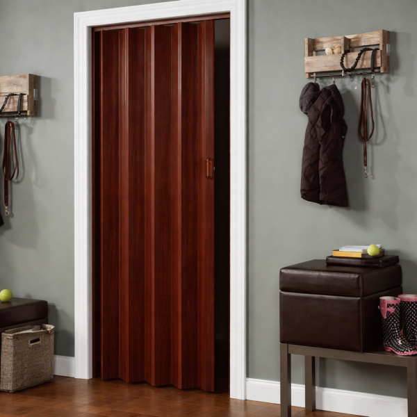 HARM-HARMONIKA VRATA, 86X203CM, BRAON, 432S/7071