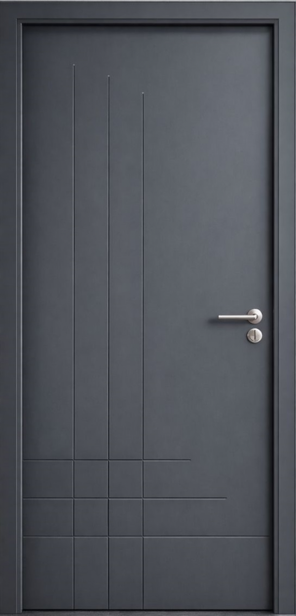 SV-SOB.VRATA, 70X205X14, KANZAS, ANTRACIT, PVC