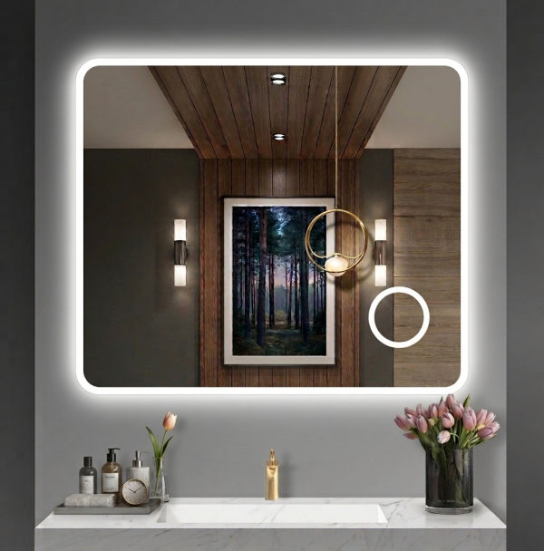 SH-KUP-OGLEDALO, LED, TOUCH, 80X60, RECTANGLE, MIN-53,3 C