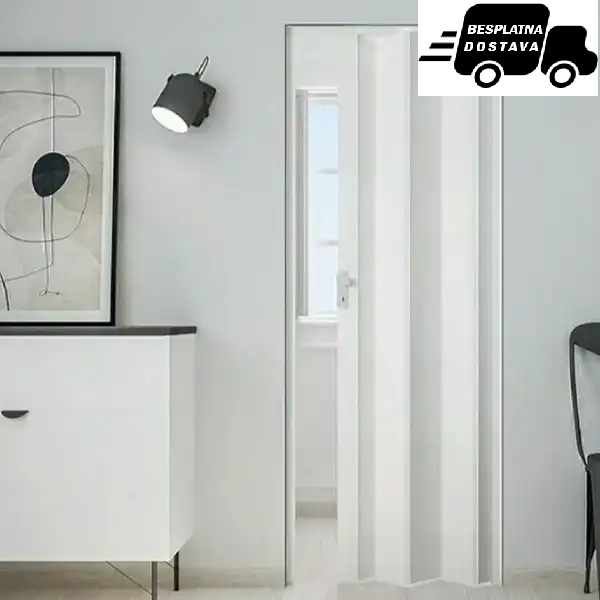 HARM-HARMONIKA VRATA, 86X203CM, BELA, 007S/2026